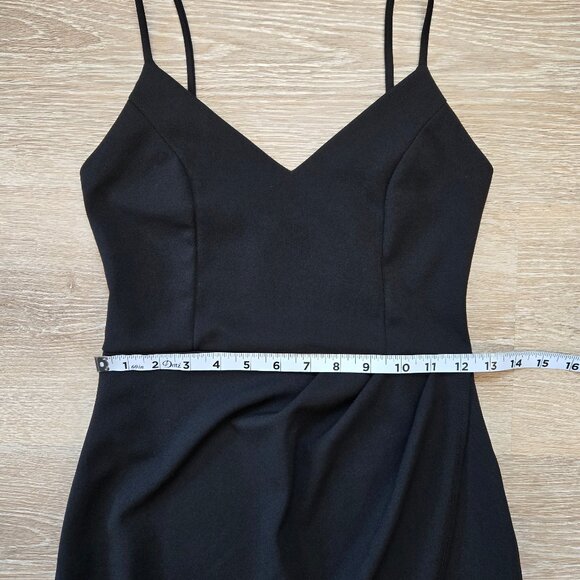 Lulus Mini Short Sleeveless Dress Size Small Stretch Black Bodycon LBD - Picture 9 of 16